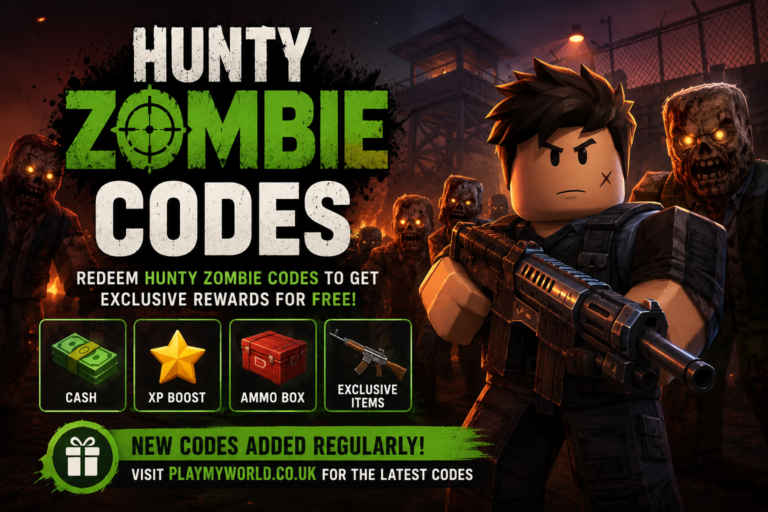 hunty zombie codes
