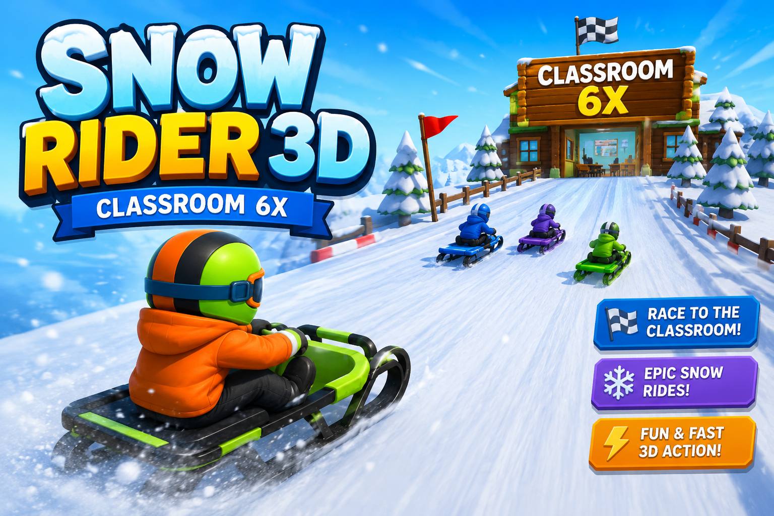 Snow Rider 3D Classroom 6x: