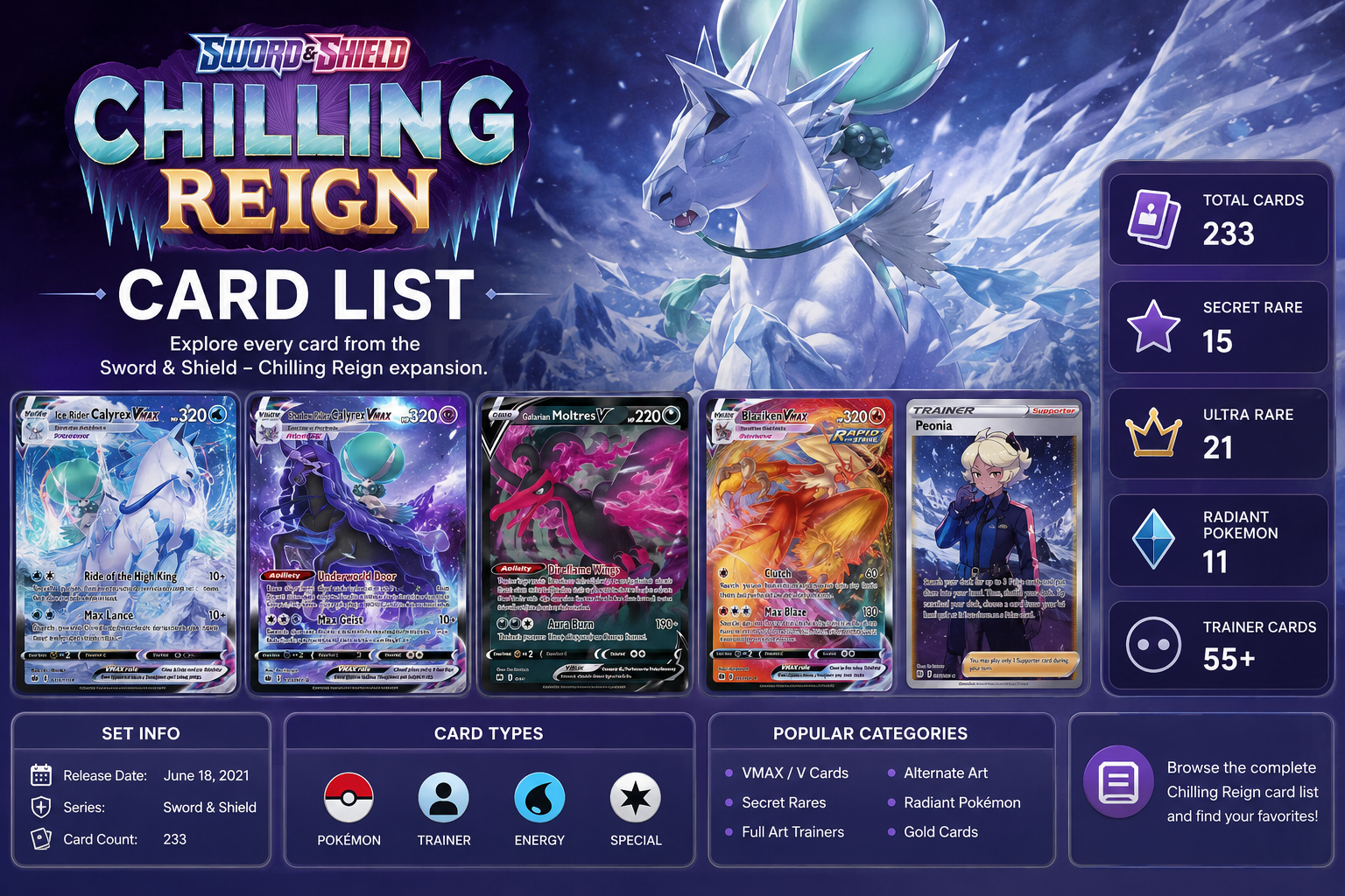 Chilling Reign Card List