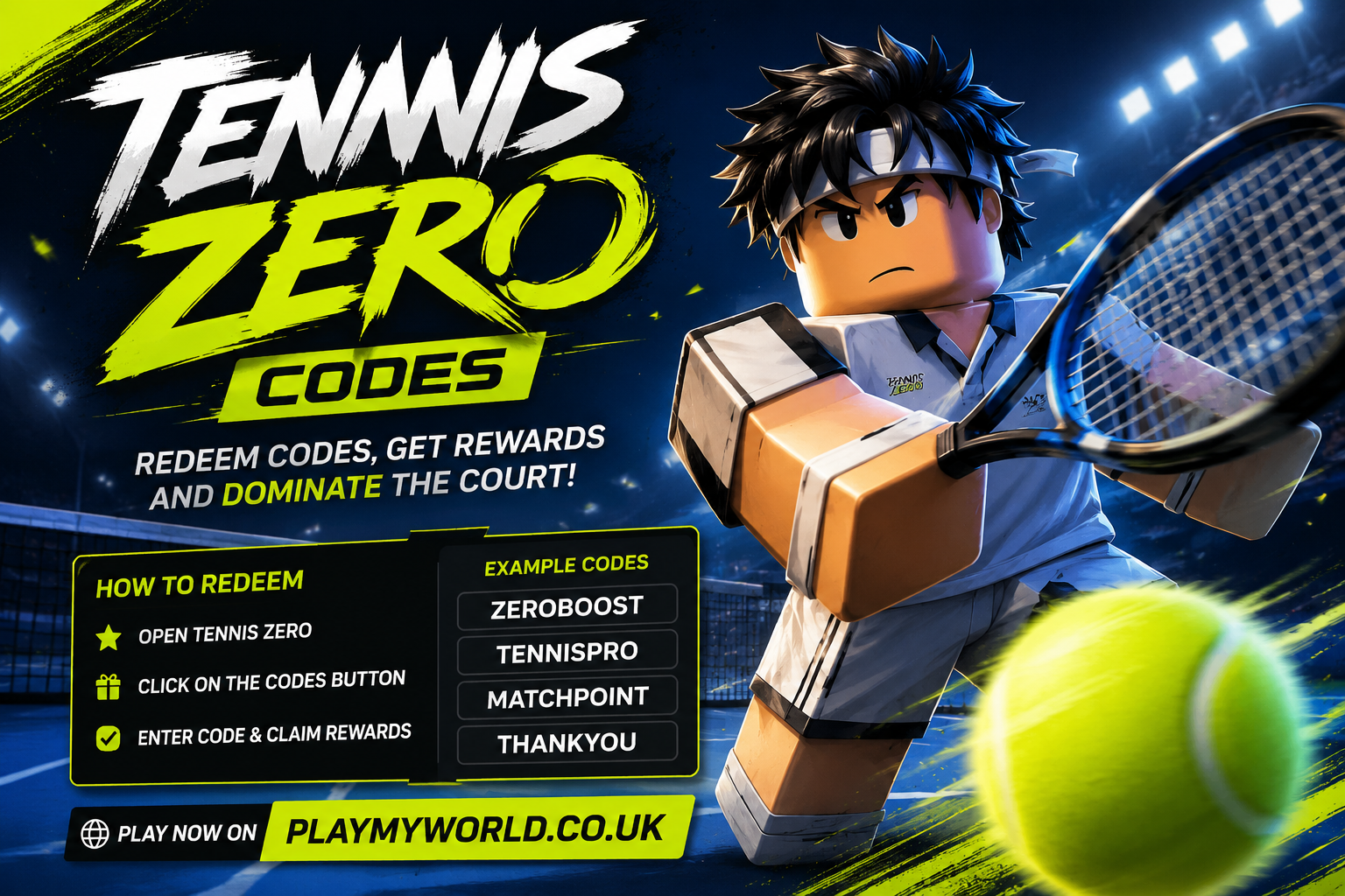 Tennis Zero Codes