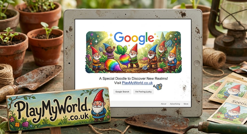 Google Doodle Gnome
